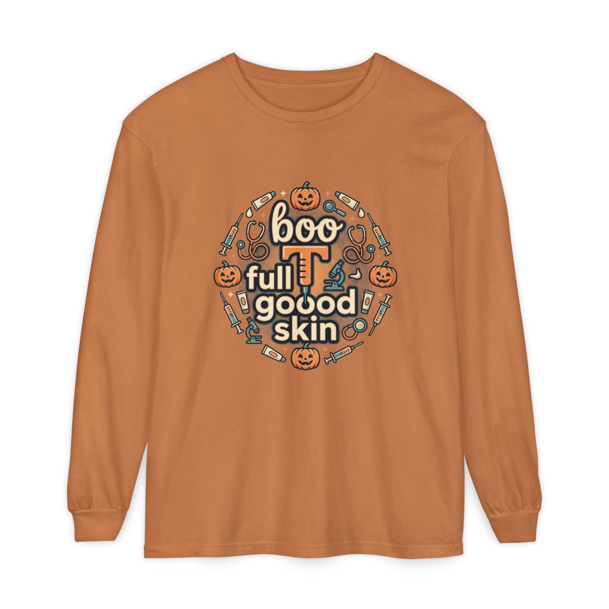 Boo Full of Good Skin Halloween Long Sleeve Tee