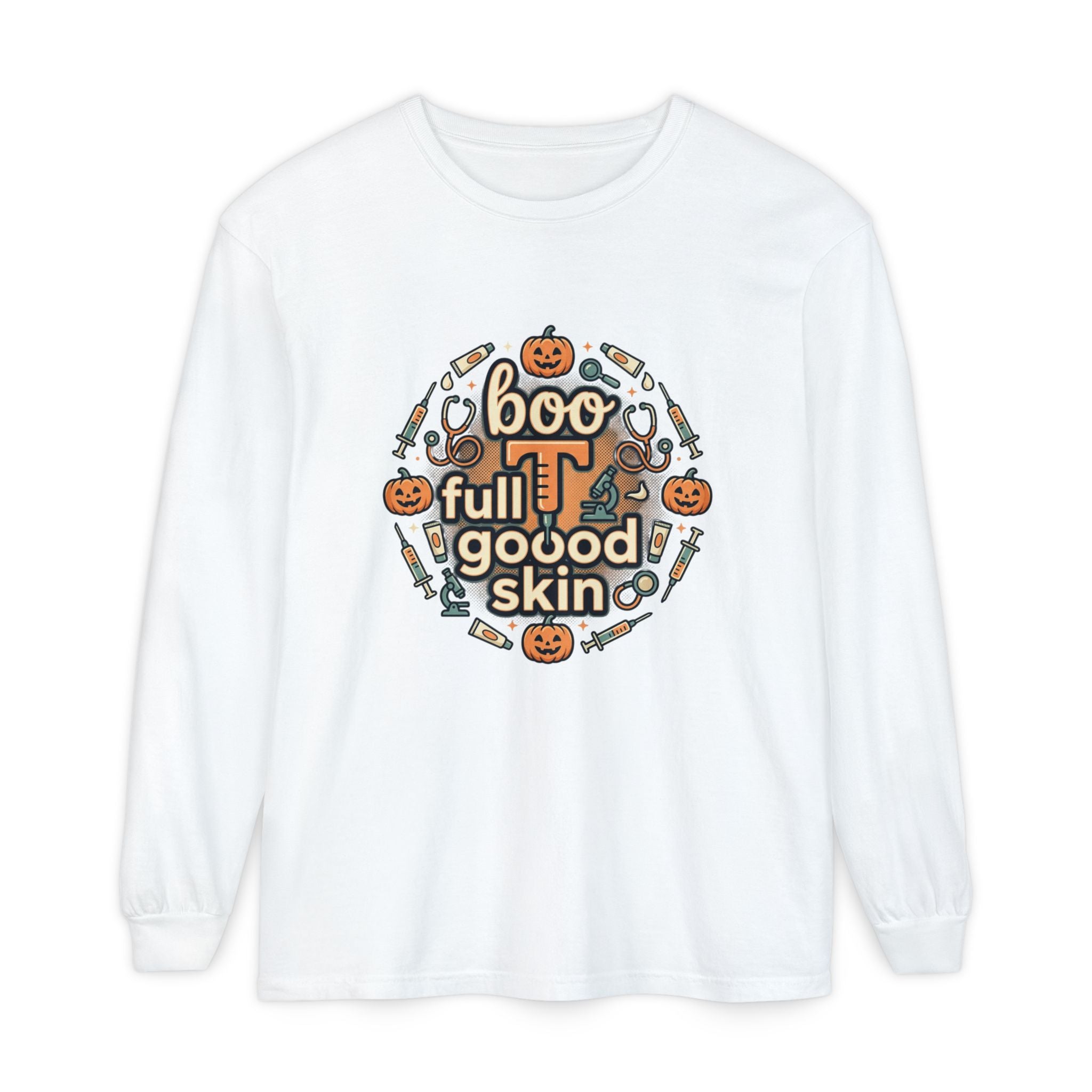 Boo Full of Good Skin Halloween Long Sleeve Tee