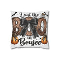Boujee Boo Halloween Pillowcase — "I Put the Boo in Boujee" Decorative Throw Pillow Cover