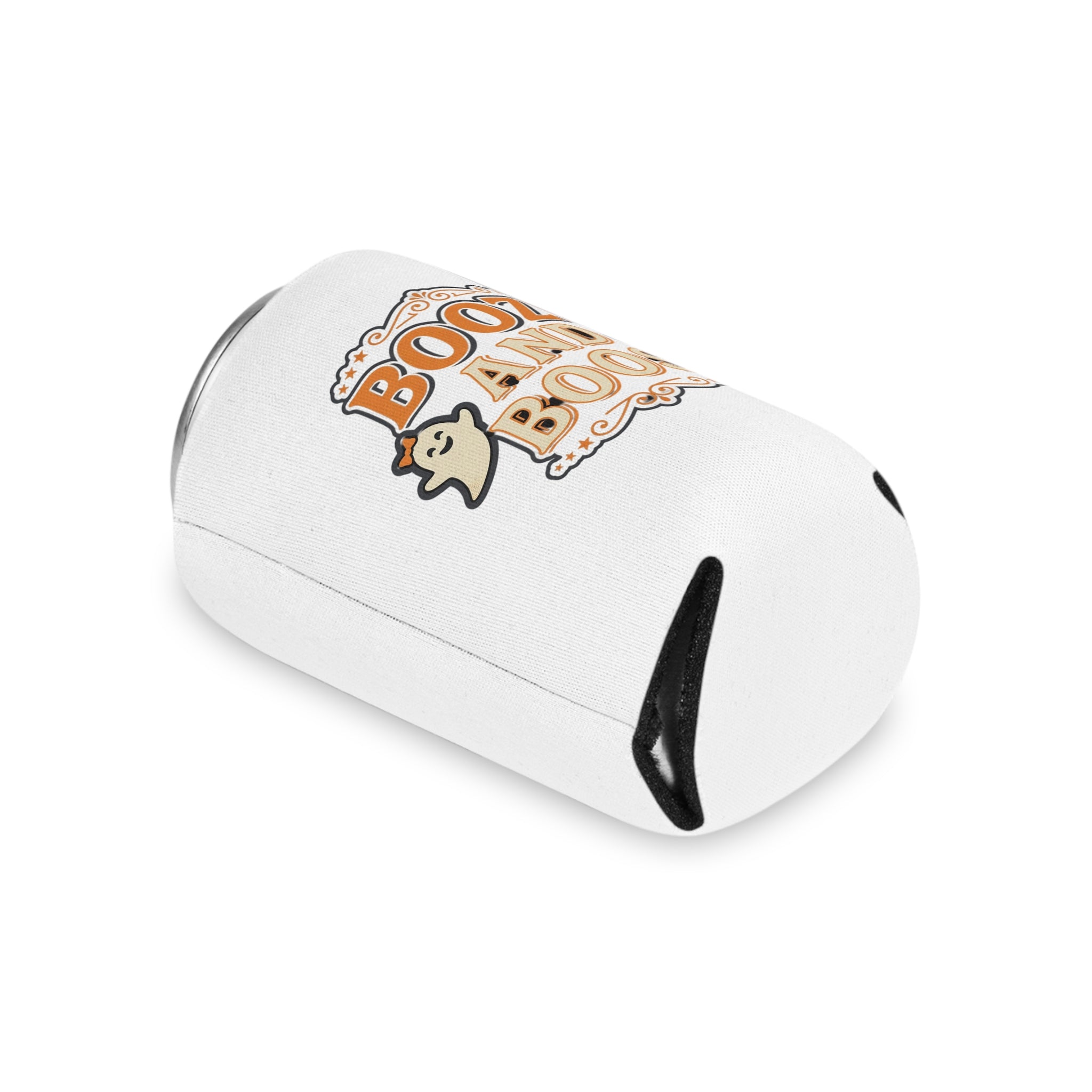 Can Cooler — "Booze and Boos" Halloween Ghost Drink Koozie