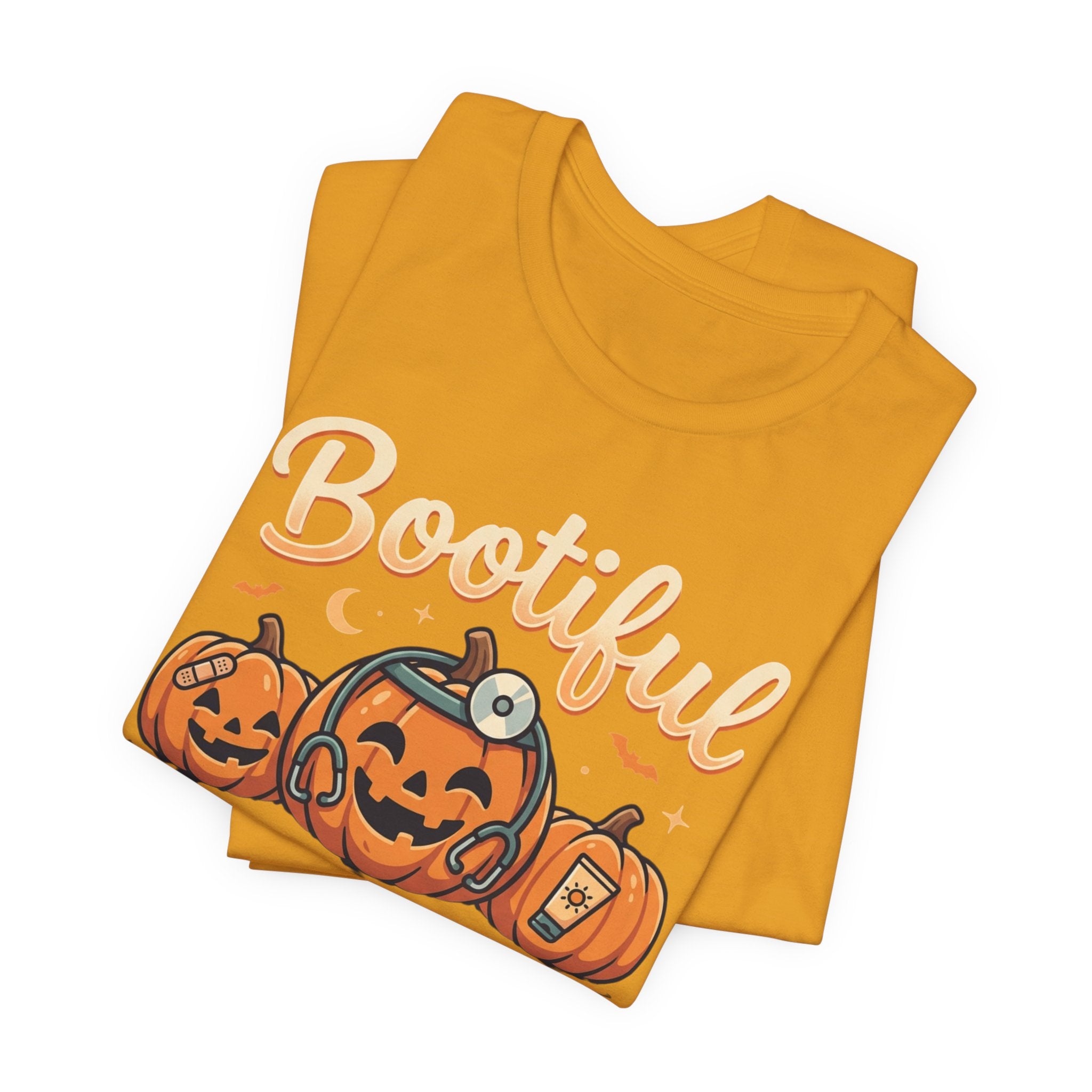 Bootiful Good Skin Halloween T-Shirt – Cute Pumpkin Skincare Tee