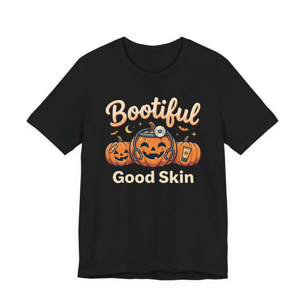 Bootiful Good Skin Halloween T-Shirt – Cute Pumpkin Skincare Tee